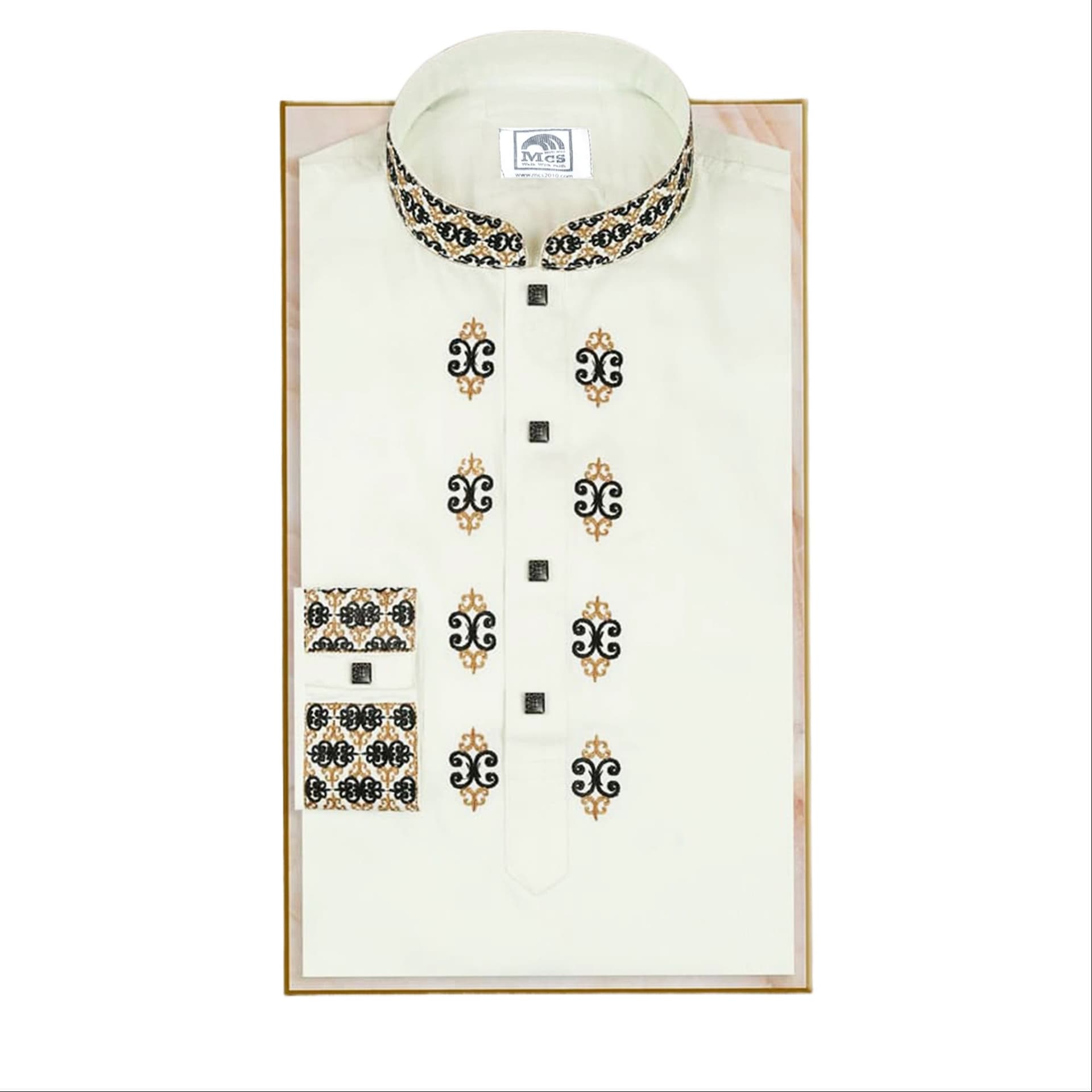 White Cotton Panjabi for Men